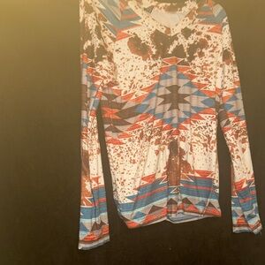 Geometric Long Sleeve Top